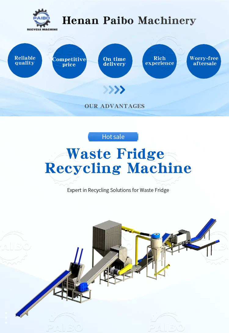 Environmental Protection Machinery Refrigerator Recycling E Waste Plant for Sustainable Solutions