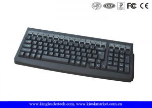 Quality Dual Track / Three Tracks Plastic Keyboard With Integrated Magnetic Card Reader wholesale