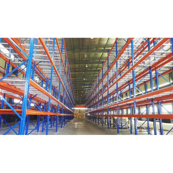 Steel Warehouse Pallet Shelving 1.5-2.5mm Depth Industrial Pallet Racks Corrosion Protection