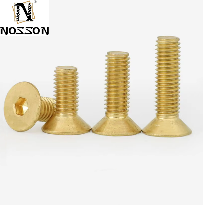 Metric Brass Cylinder Head Bolts for Construction DIN Standard M2 M2.5 M3 M4 M5 M6M8 M10 M12 M14 M16 M18 M20 M24 M27 M30