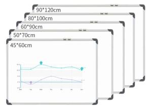 Quality Silver Hanging Magnetic Whiteboard With Hooks Eco - Friendly Design wholesale