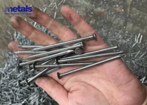 Quality DIN Common Galvanized Ring Shank Nails 1 Inch Fence Carpentry Polished Flat Head wholesale