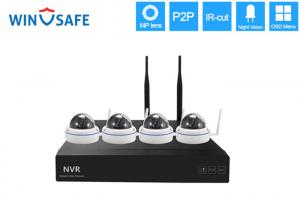 Quality 4 Channel Wireless IP Security Camera System , Internet Security Camera Systems For Home wholesale
