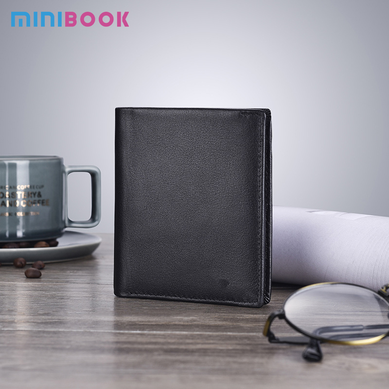 Custom Your Logo Men's Short Wallet Thin Minimalist Front Pocket Rfid Blocking Purse