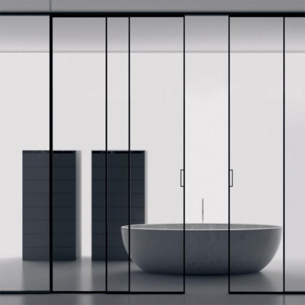 Customizable Modern Glass Partition Walls 5 - 12mm Thickness Environmentally