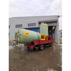 Quality Vertical FRP Chemical Storage Tank For Wastewater Treatment wholesale