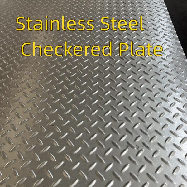 SUS304 Patterned Textured Sheet Stainless Steel Checkered Plate Press Stamping Plate