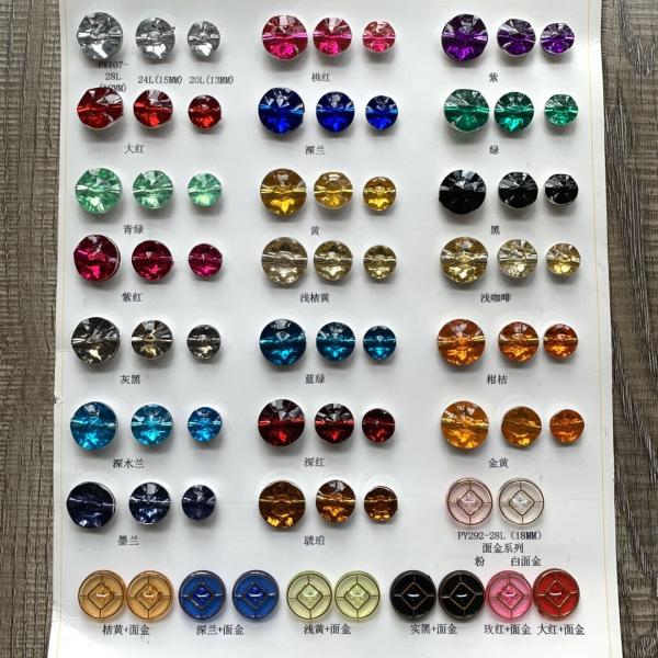 wholesale cheap price Round crystal rhinestone Acrylic Buttons for garment