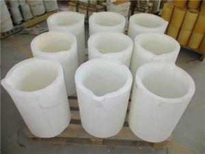 China White Refractory Ceramic Crucibles Graphite Melting Crucible For Drying Burning on sale