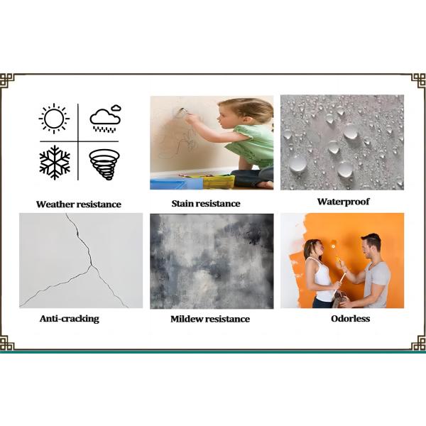 Home Wall Emulsion State Liquid Coating Acrylic Latex Paint with 12-Month Shelf Life