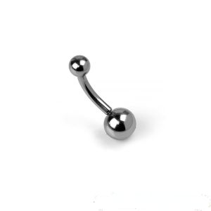 5mm Silver Titanium Belly Button Jewelry 14G Titanium Navel