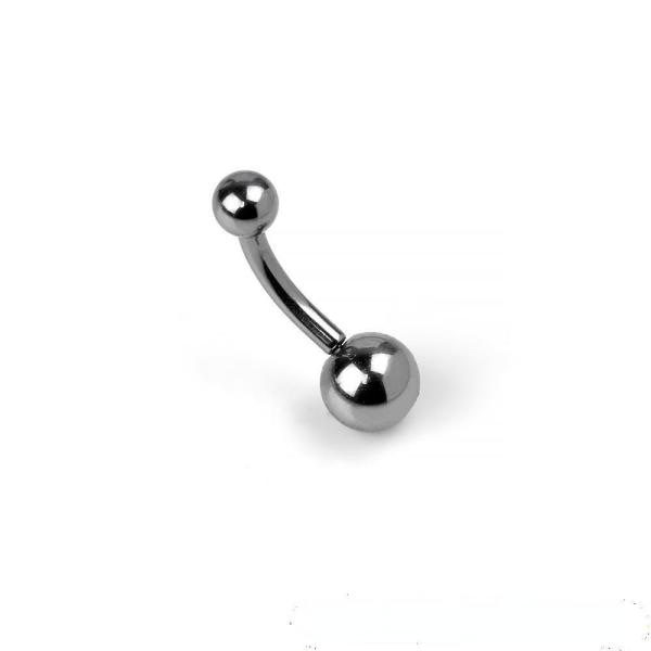 Cheap 5mm Silver Titanium Belly Button Jewelry 14G Titanium Navel for sale