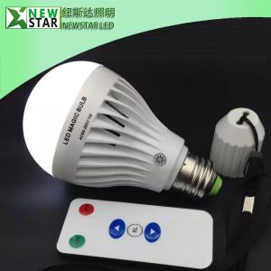 China Rechargeable 7W E26 E27 LED Bulb Light, Remote Led Emergency Lamp, LED Magic bulb on sale
