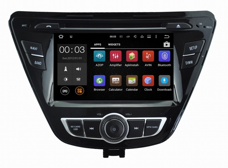Ouchuangbo 7 inch digital screen radio player android 7.1 for Hyundai Elantra 2014 support DDR3 2GB mirror link 3g wifi