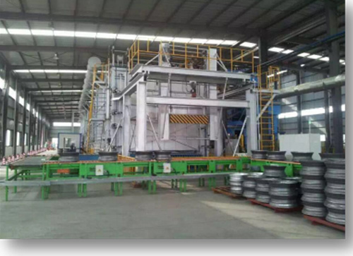 Full Automatic Roller Hearth Furnace Aluminum Alloy Wheel Heat Treatment