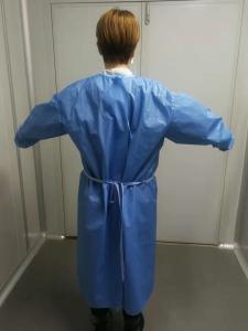 China Wholesale Against Fluid Protective Coverall SMS Non Woven Disposable Sterile Surgical Isolation Gown on sale