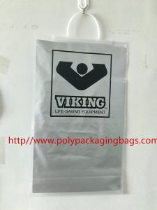 Quality Silver Hand - Wound Plastic Bags For Clothes Open From Handle With Snap Button wholesale