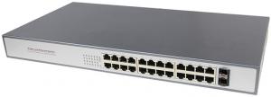 Quality Factory OEM/ODM 24 Port Ethernet Fiber Switch 1000M 24 RJ45 Port Network Switch for Company Network wholesale