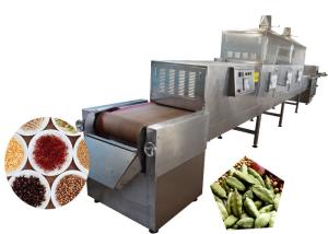 Quality Speed Adjustable Spice Dryer Machine Microwave Flavouring Sterilization Machine wholesale