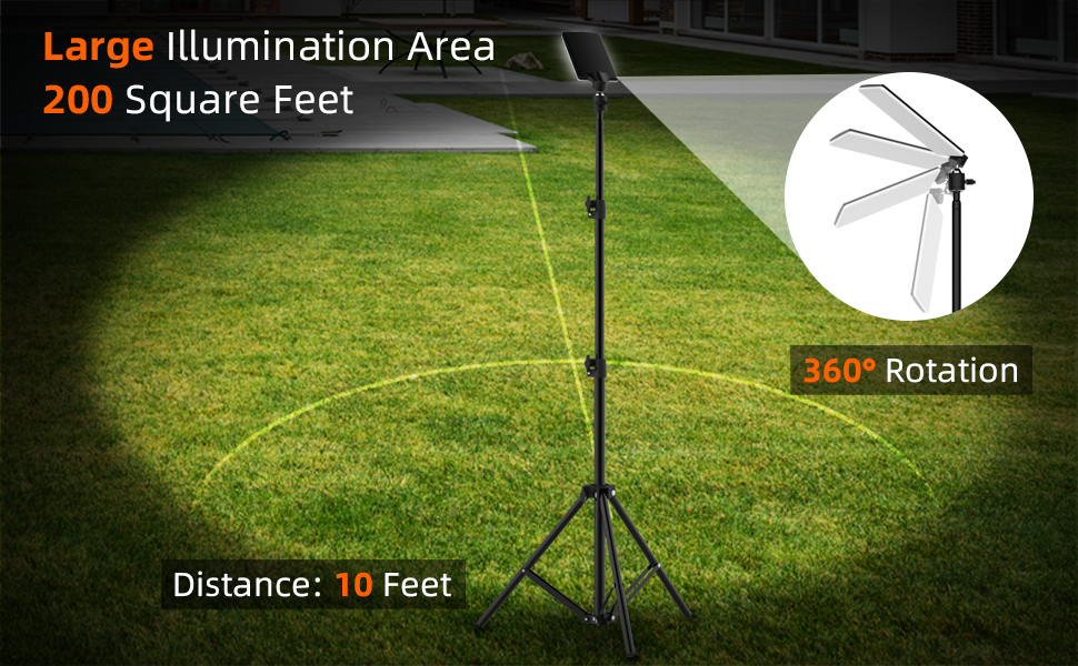 1680 Lumen Outdoor Working Light Tripod Telescoping Work Light