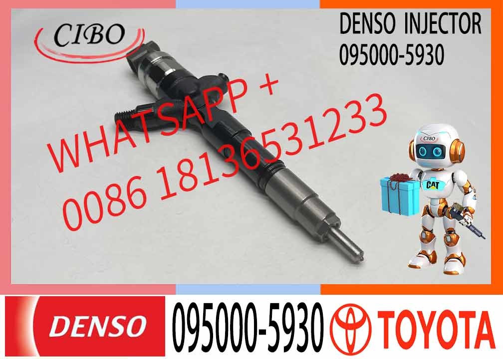 Denso Diesel Injector 095000-5931 095000-5930 23670-09060 for Toyota HILUX III 2.5 D4D HIACE IV 23670-0L070 23670-0L010