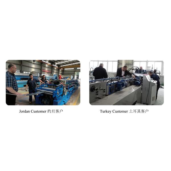 PLC Control Glazed Roof Tile Roll Forming Machine With Cr12 Tool Steel Cutter