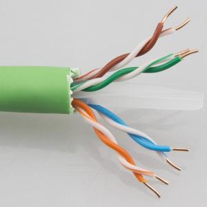 Quality BC/CCA CAT6A Shielded Ethernet Cable , Cat6 Utp Lan Cable 24 AWG Long Lifespan wholesale