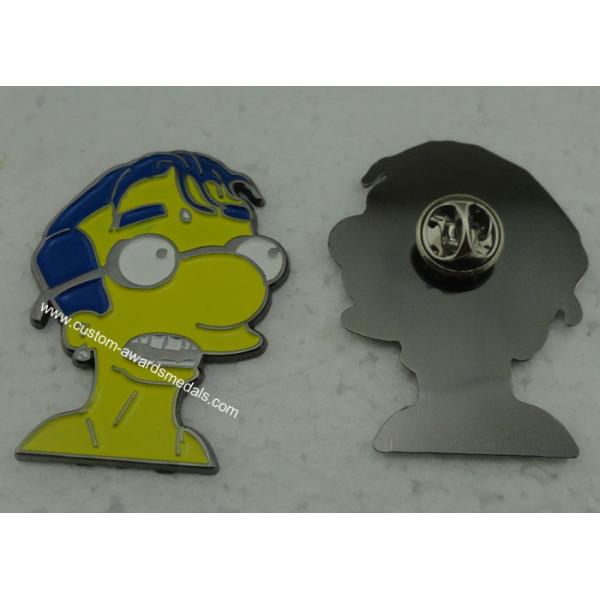 Brass Die Stuck Animal Pins , Zinc Alloy Promotional School Pin , Memorial Metal Pin