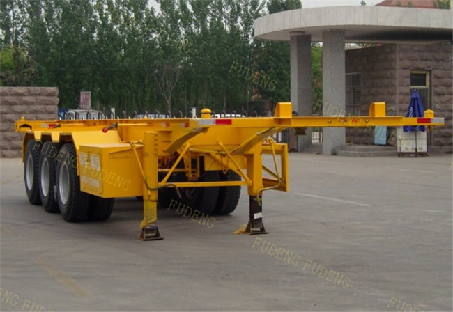 40 Foot Chassis Container Trailer With Twist Lock 30-80 Ton Payload