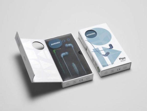 Luxury Hinged earphone pack gift box China supplier clamshell headphone