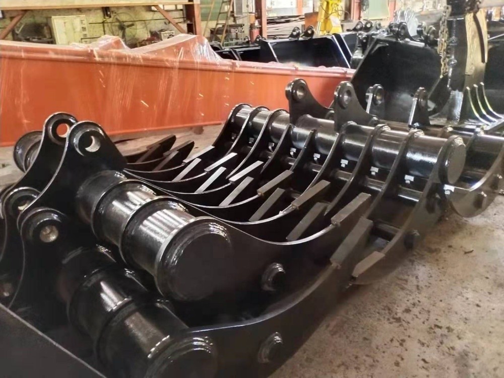 PC200-7 PC220 Excavator Root Rake Attachment For 1-20 Ton