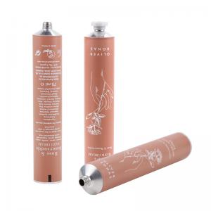 China 0.27oz-13oz Aluminium Tubes Cosmetics Packaging Cinnamon Pink Metal Hand Cream Tubes on sale