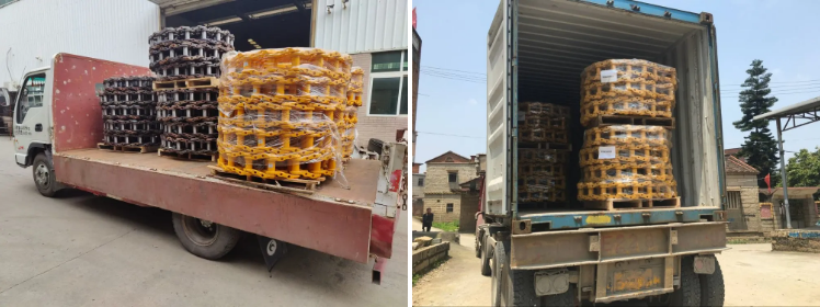 Yellow Excavator Undercarriage Part for DAEWOO DH55 DH200 DH220 DH280 Crawler Machines