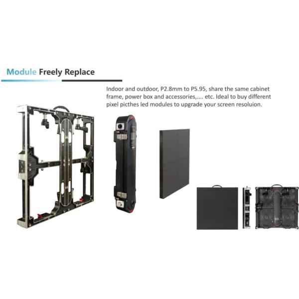 Virtual Events Led Display P1.9 2.6 3.9 Angle Lock Led Screen For Stage Background Events