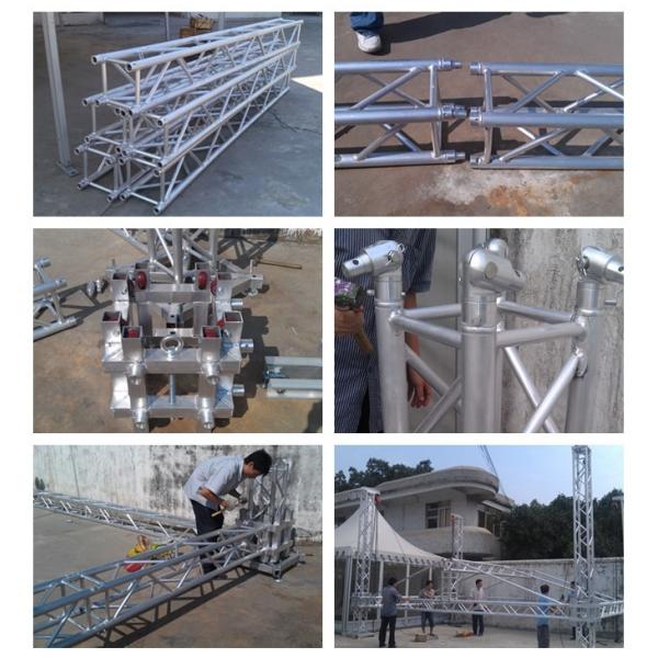 Aluminum Alloy Dj Light Stand Truss Silvery / Black Color Easy Installation