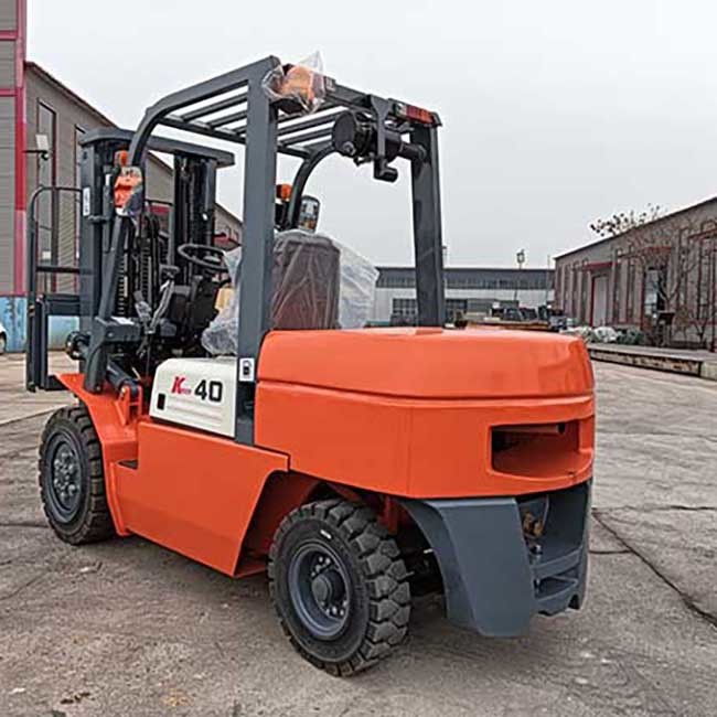 Orange 4000kg Gasoline Forklift CPCD40 Gasoline Counterbalance Forklift Truck