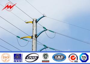 China Conical 25FT 132kv Bitumen Metal Utility Poles For High Voltage Transmission Lines on sale