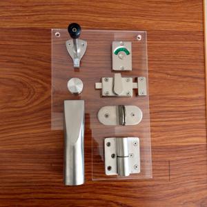 Quality Cubicle Partition Metal Bathroom Accessories Ss304 Toilet Cubicle Hardware wholesale