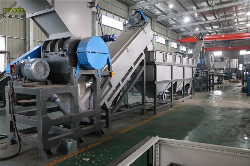 HDPE Waste Film Recycling Line Agricultural 3000kg/H LDPE Machine