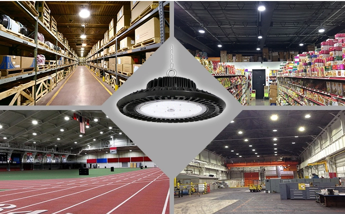 13000Lm LED High Bay Warehouse Lighting Fixture 100W 0-10V Optical Lens With Moso Driver