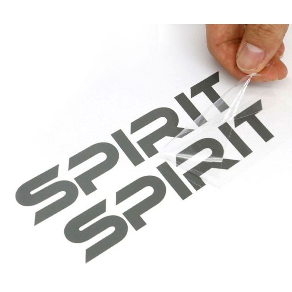 Custom Transparent Logo Trademark PVC Label Sticker High Grade Metal Separation