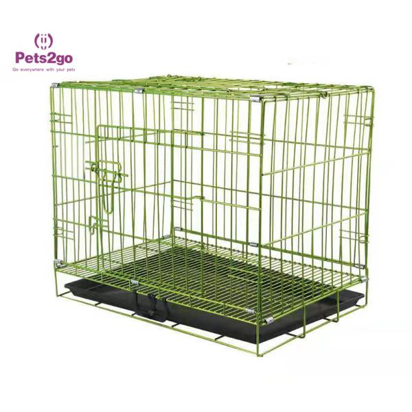 Double Door Wire Material 9kg Pet Carrier Cage