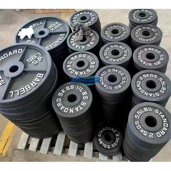 Gym High Quality Four Rib Cast Iron Barbell Weight Plates for Gym in LBs/KGs (Bulk Production)