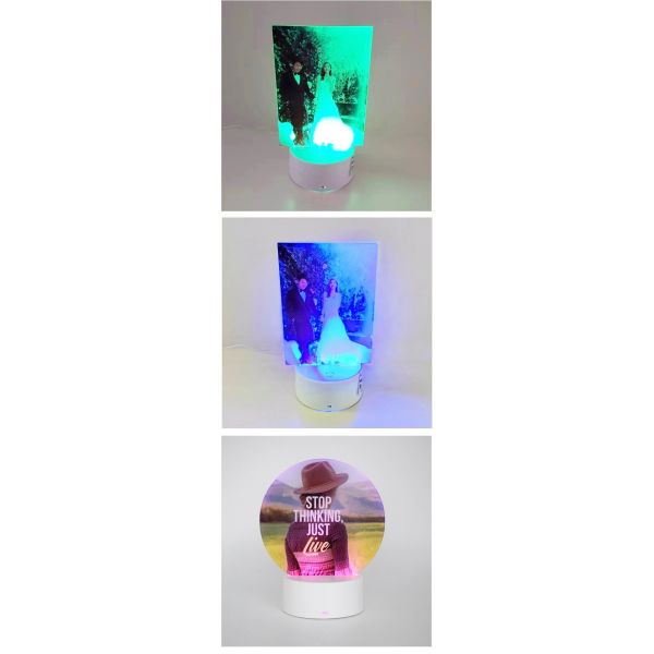Sublimation Blank LED Acrylic Night Light Photo Frame Ornament For Home Office