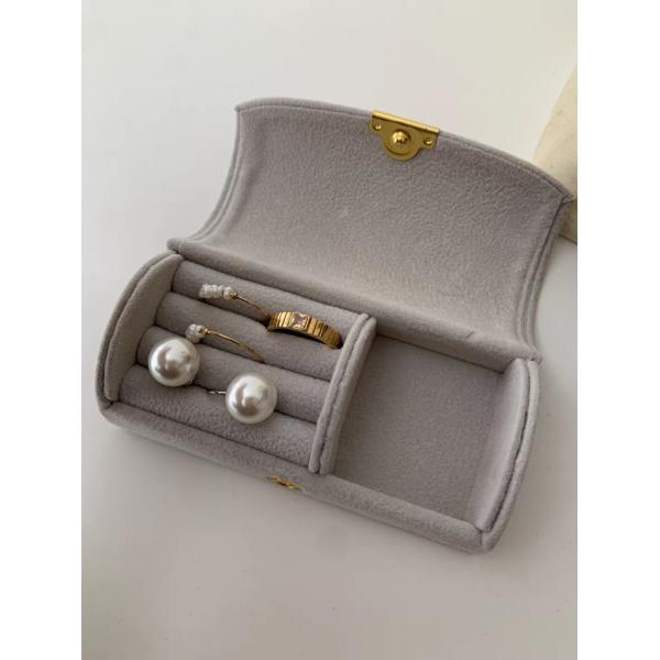 NEW EXQUISITE HIGH-GRADE VELVET JEWELRY BOX RING BRACELET NECKLACE STORAGE BOX TRAVEL SMALL PORTABLE JEWELRY