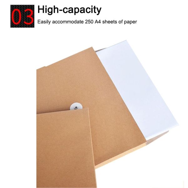 A4 A5 Kraft Paper Gift Card Envelopes Black White Brown 5x7