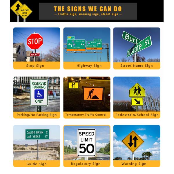 Custom Aluminum Blank Regulatory Road Signs Reflective Signage Board Circle