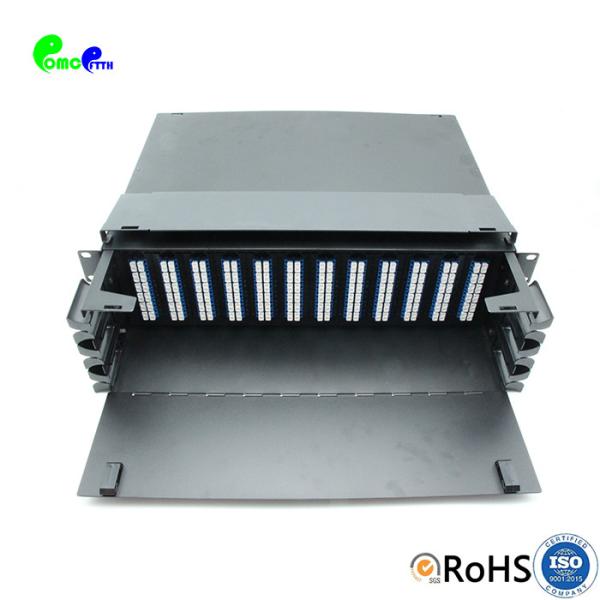 Cheap FTTH 19" 3U ODF Patch Panel 288F ODF Rack Mount Fiber Patch Panel Splicing Type for sale