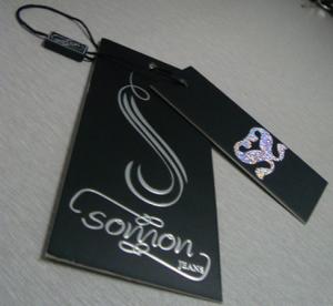 China custom fashion garment accessories paper label tag wholesale China manufacturer on sale