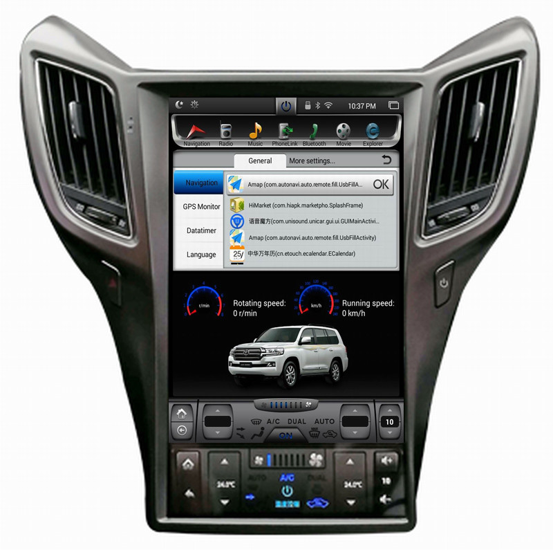 Ouchuangbo 10.4" Vertical Screen Tesla Style 1024*768 Android 6.0 for ChangAn CS75 with 3g wifi AUX audio